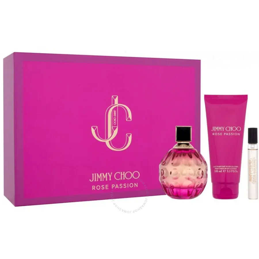 JIMMY CHOO ROSE PASSION EDP WOMEN 3PC SET