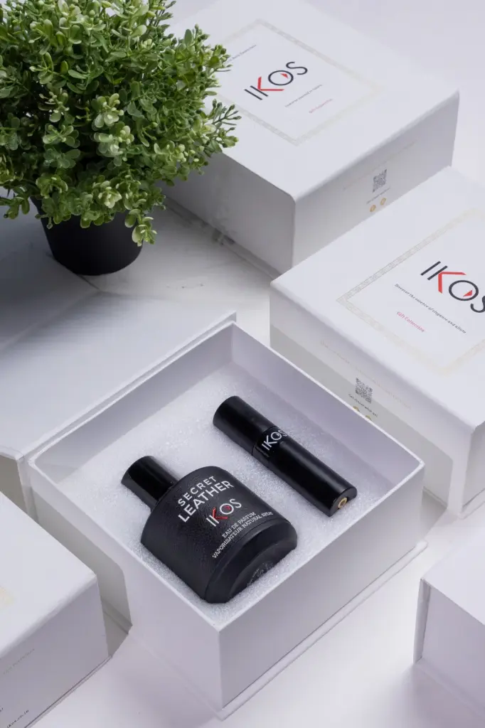 IKOS GIFT SET SECRET LEATHER MEN EDP 100ML + ATOMISER