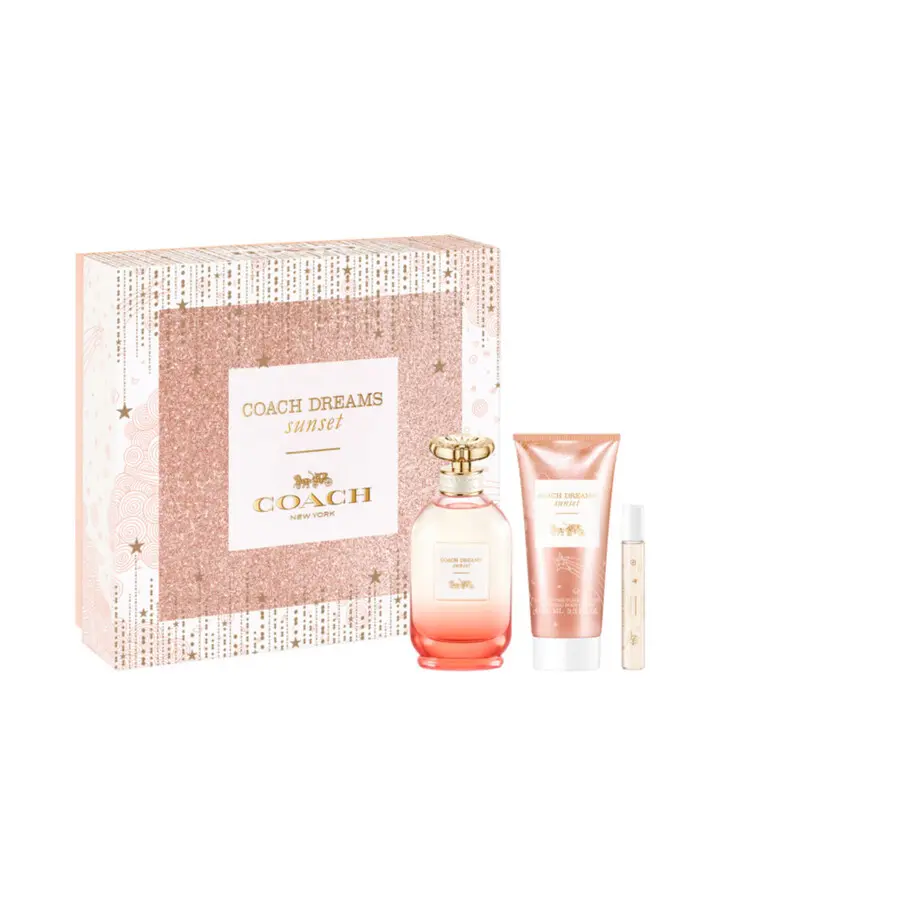 COACH DREAMS SUNSET WOMEN SET EDP 90ML + EDP 7.5ML + BL 100ML 