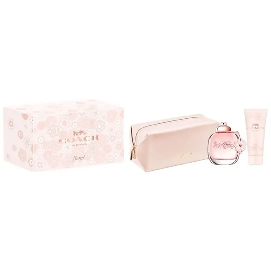 COACH FLORAL WOMEN SET EDP 90ML+BL 100ML+POUCH