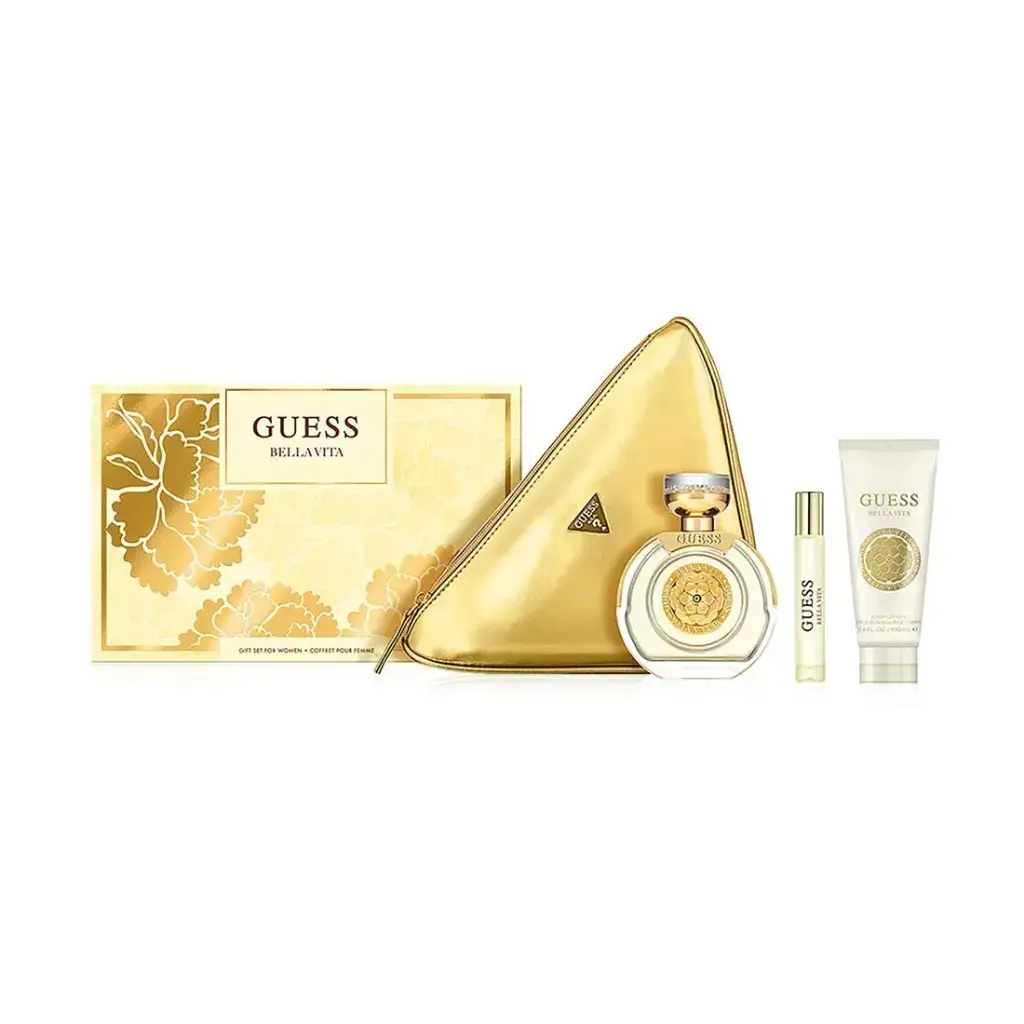 GUESS BELLA VITA WOMEN SET EDP 100ML+ EDP 15 ML+ BL 100 ML+ POUCH