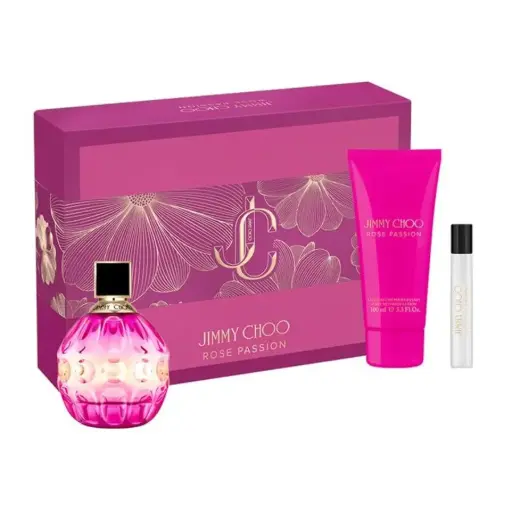 [3386460149747] JIMMY CHOO ROSE PASSION WOMEN SET EDT 100ML+EDT 7.5ML+BL 100ML 