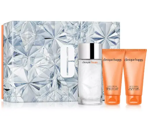 [192333180846] CLINIQUE ABSOLUTELY HAPPY WOMEN 3PC SET