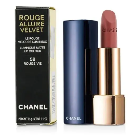 [3145891625806] CHANEL ROUGE ALLURE VELVET LIMINOUS MATTE 58 ROUGE VIE LIP STICK  3.5GM 